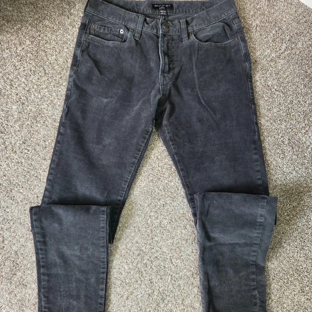 Banana Republic Slim Fit Travel Jean Cord Spencer Green Men 30x32 Corduroy Pants